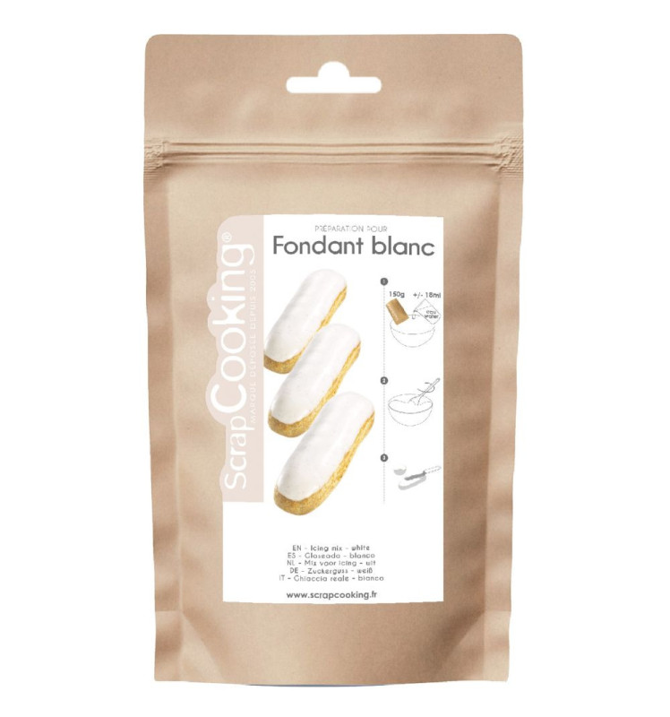 Fondant blanc en poudre pour glaçage 500g