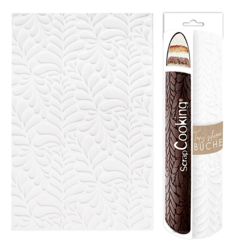 Tapis 3D bûche silicone Ondine - ScrapCooking