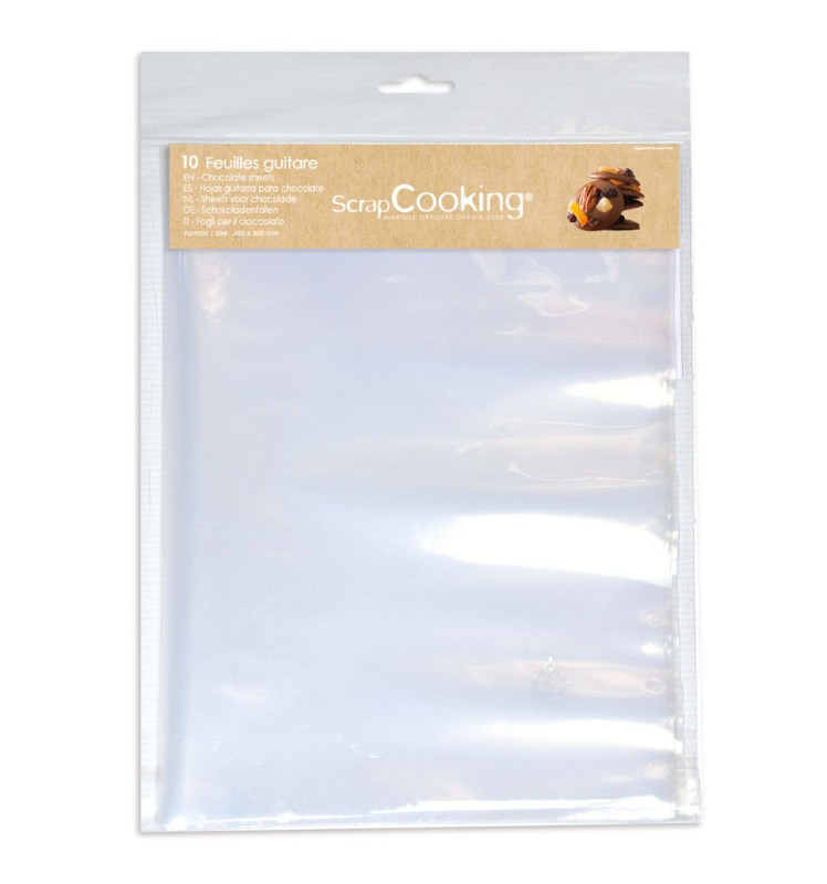 Lot de 10 feuilles guitare - ScrapCooking