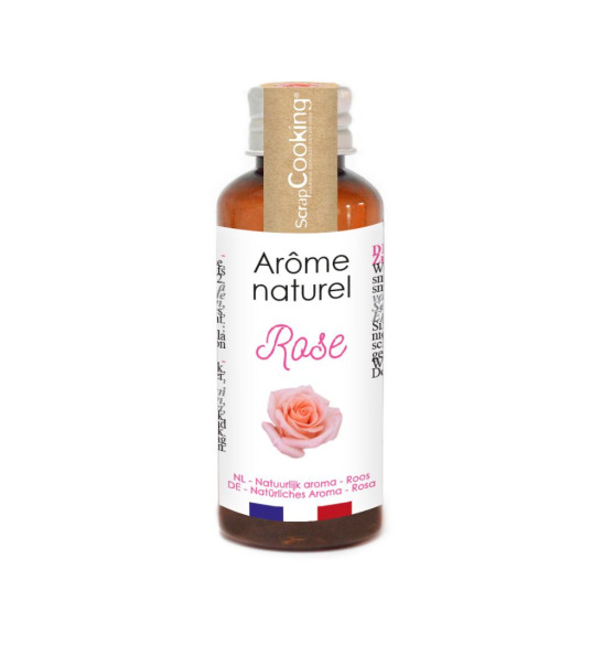 Arôme naturel liquide Rose 40 ml - ScrapCooking