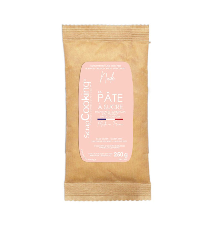 Pâte à sucre colorant d'origine naturelle Nude 250g - ScrapCooking