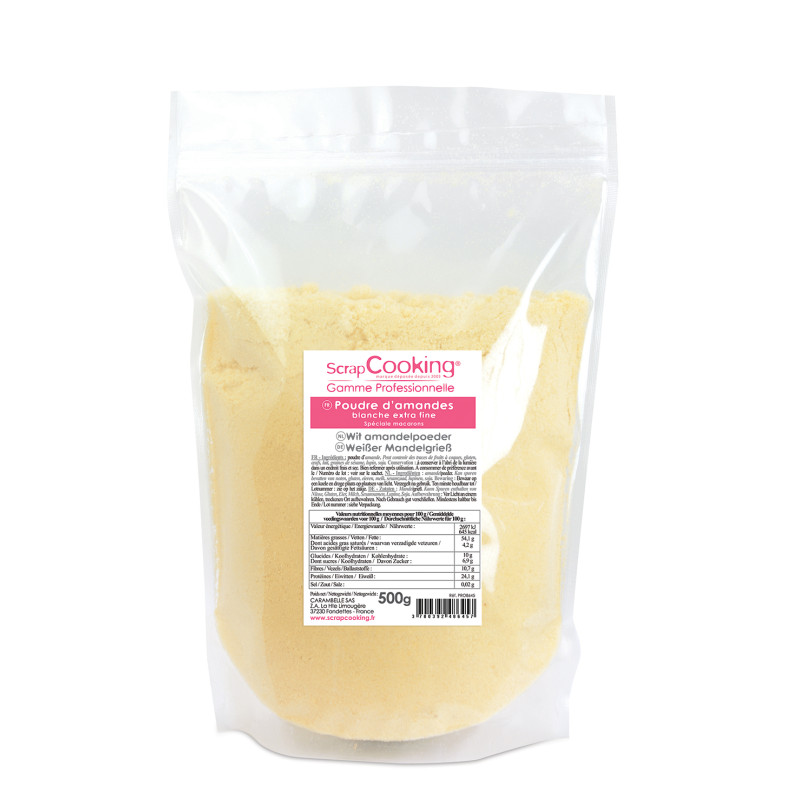 Poudre d'amandes blanche extra fine 500g - ScrapCooking