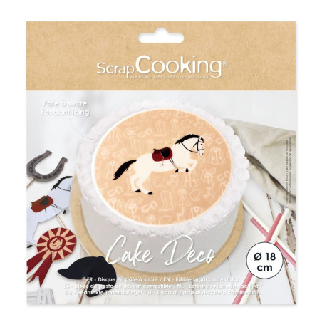 Disque PAS équitation déco gateau pack - ScrapCooking