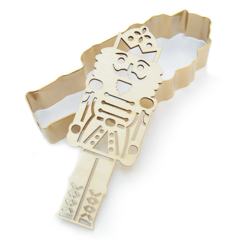 Découpoir doré + embosseur bois Casse-Noisette sans pack - ScrapCooking