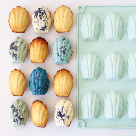 Moule silicone 9 madeleine fleur - ScrapCooking