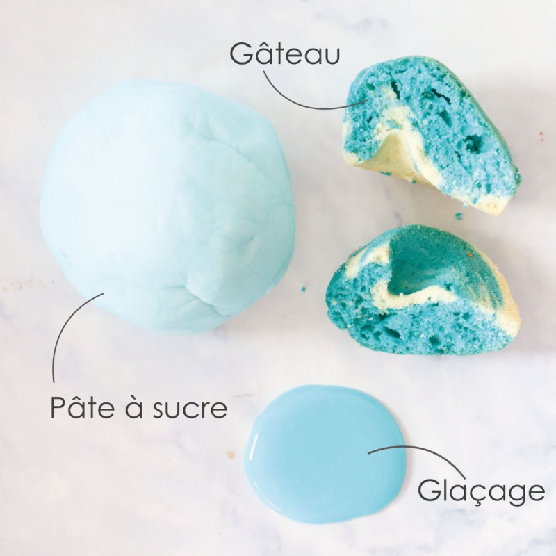 Turquoise blue colour gel 20g