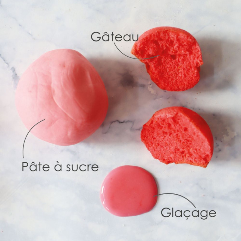 Strawberry pink colour gel 20g