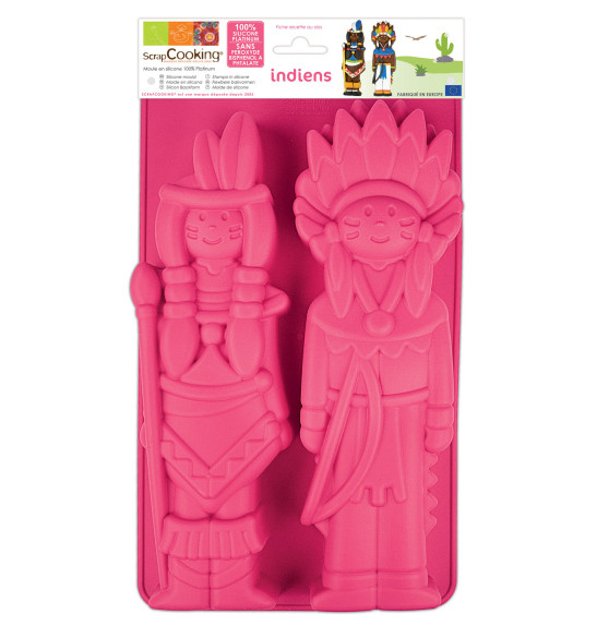 Moule à gâteau silicone indiens réf.3162
