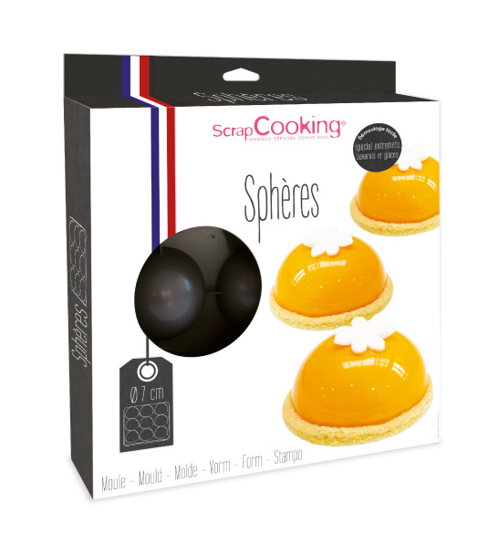 Moule semi-rigide 9 demi-sphères Ø 7 cm réf.2901