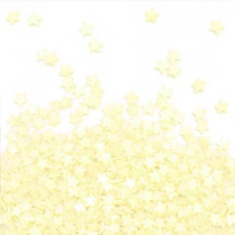 Vrac décors sucrés mini étoiles jaune 5KG
