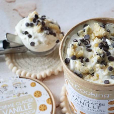 Pot préparation glace cookie dough maison facile - ScrapCooking