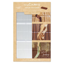 Professional 3-bar chocolate mould - product image 1 - ScrapCooking