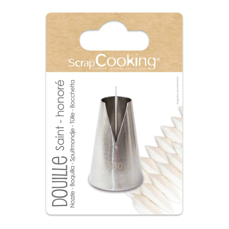 Douille Saint Honoré en inox sur carte - ScrapCooking