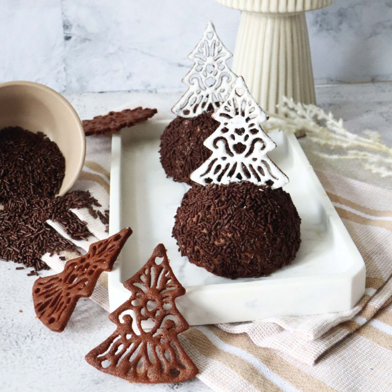 Préparation pour tuiles décoration Choco - ScrapCooking