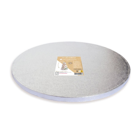 Support gâteaux argenté épais Ø30 cm - ScrapCooking