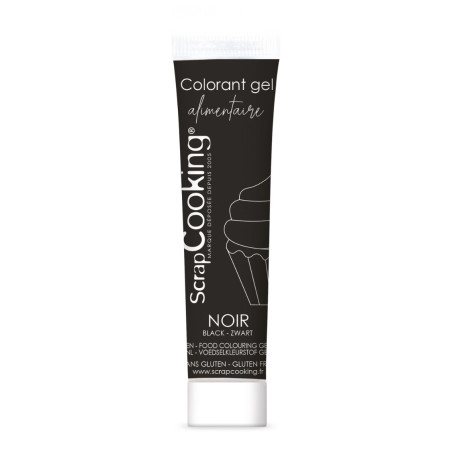 Colorant gel alimentaire noir 20 gr - ScrapCooking