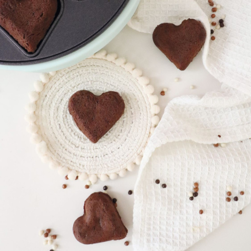 Préparation pour Fondants choco Cœurs - ScrapCooking