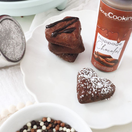 Préparation pour Fondants choco Cœurs caramel - ScrapCooking