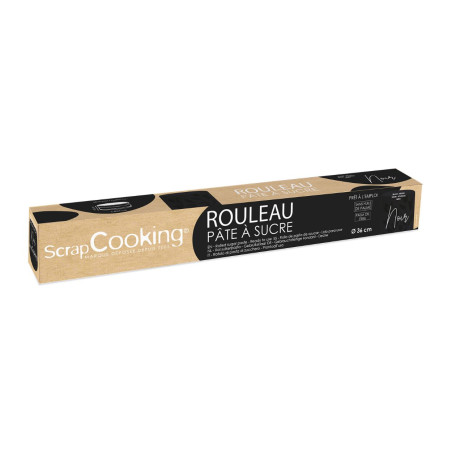 Rouleau pâte à sucre noire - ScrapCooking