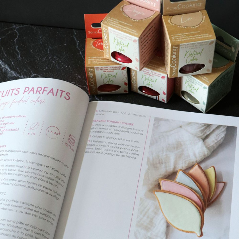 Coffret ustensiles de cuisine et livre des 20 ans colorants - ScrapCooking