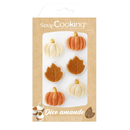 Décoration automne en pâte d'amandes pack - ScrapCooking