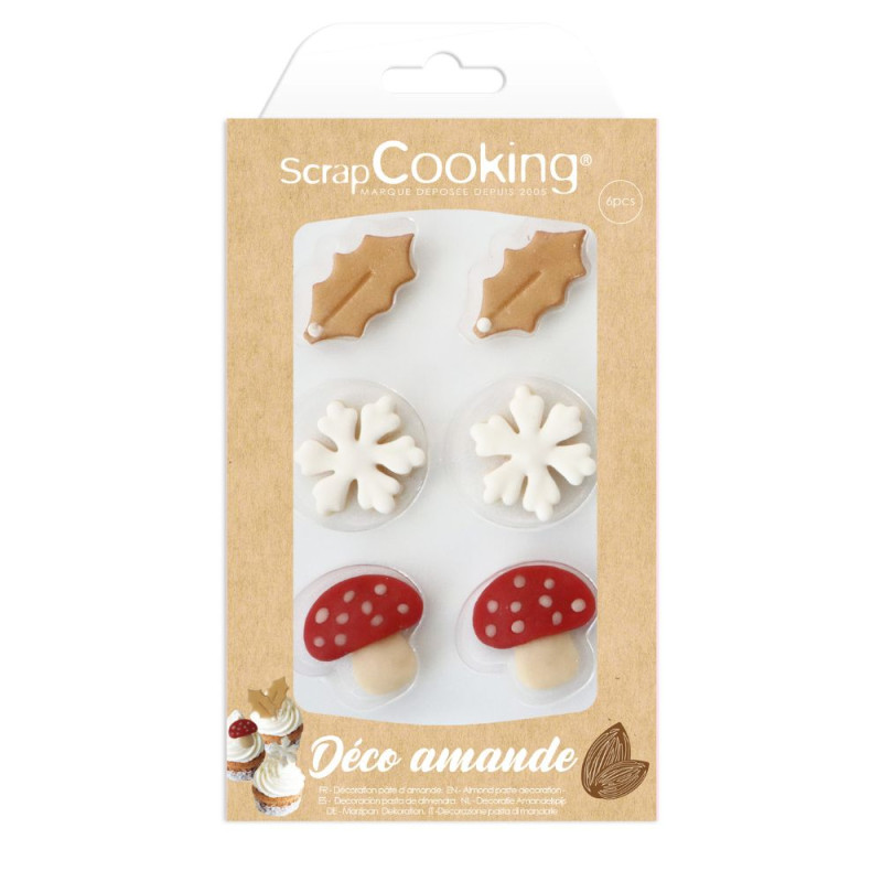 Deco hiver pate d'amande - ScrapCooking