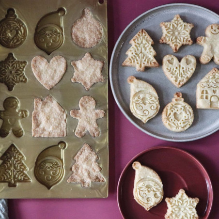 Biscuits de Noel moule silicone - ScrapCooking