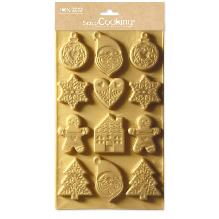 Moule silicone biscuits de Noel - ScrapCooking