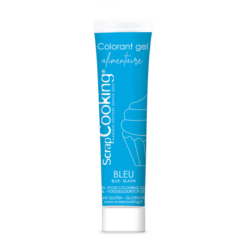 Colorant gel alimentaire bleu 20 gr - ScrapCooking