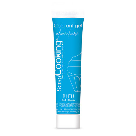 Colorant gel alimentaire bleu 20 gr - ScrapCooking