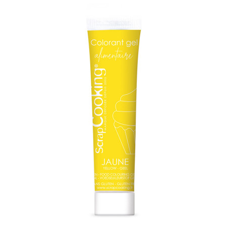 Colorant gel alimentaire jaune 20 gr - ScrapCooking