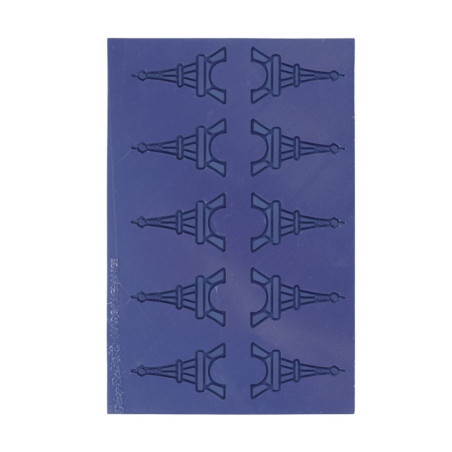 Tapis silicone tuile motif Tours Eiffel - Déco Relief