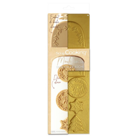 Silicone mould for decoration and log end - product image 1 - ScrapCooking