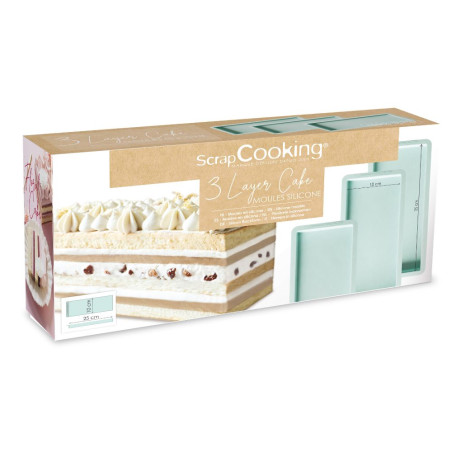 3 moules layer buche pack - ScrapCooking