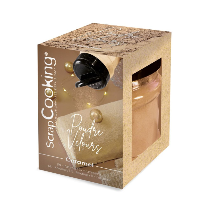 Poudre velours Caramel - ScrapCooking