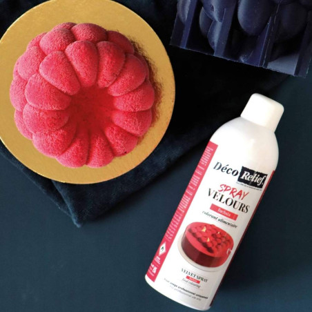 Spray velours rouge - 400ml - Déco Relief