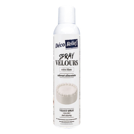 Spray Velours professionnel extra Blanc - 300 ml - Déco Relief