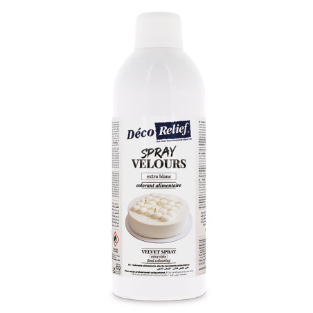 Spray Velours professionnel extra Blanc - 400ml - Déco Relief