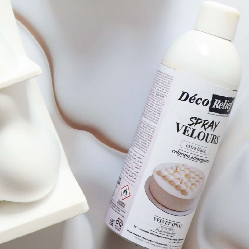 Ambiance Spray Velours extra Blanc - 400ml - Déco Relief