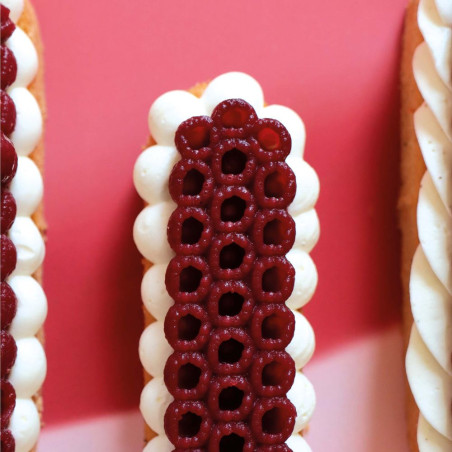 Ambiance Moule silicone trompe l'œil framboises topping - Déco Relief