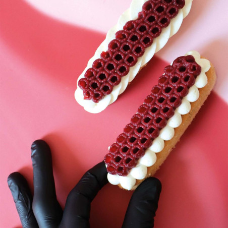 Ambiance Moule silicone trompe l'œil framboises topping - Déco Relief
