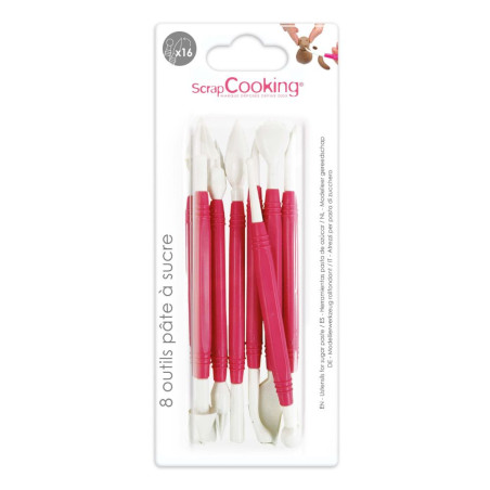 Lot de 8 outils pâte à sucre pack - ScrapCooking