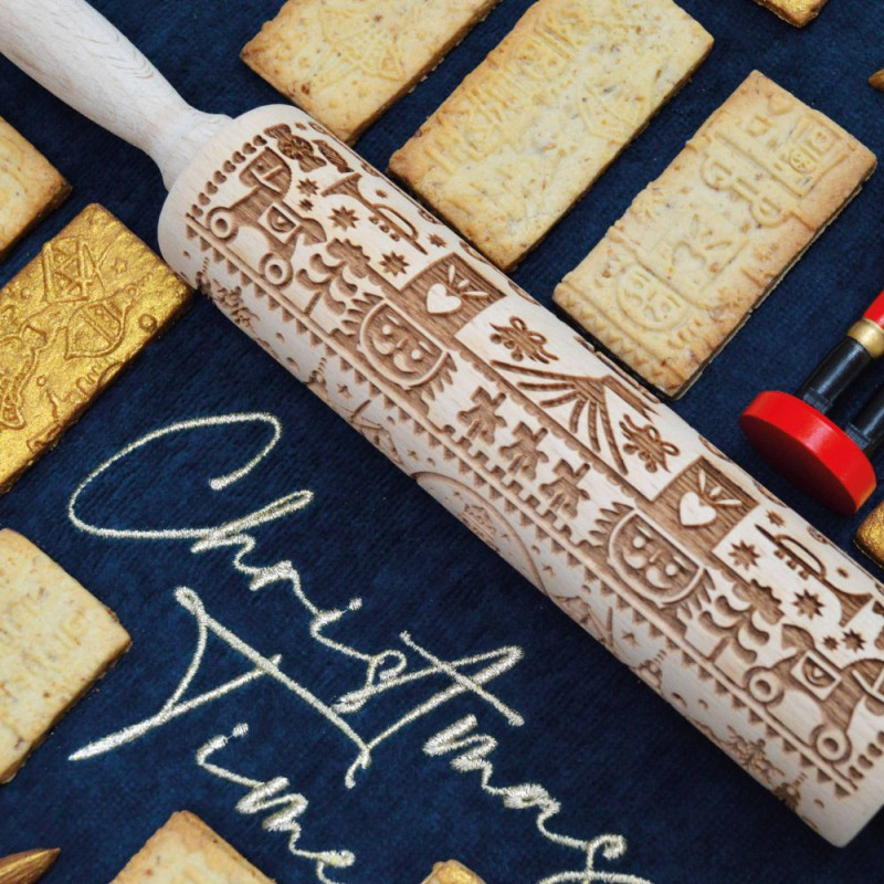 Wooden Nutcracker print roller - product image 2 - ScrapCooking