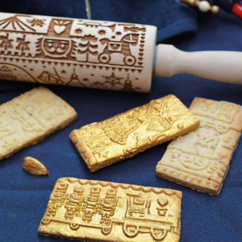 Wooden Nutcracker print roller - product image 4 - ScrapCooking