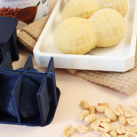 Individual peanut trompe-l'oeil silicone mould | ScrapCooking