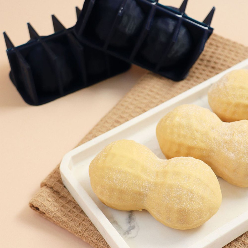 Individual peanut trompe-l'oeil silicone mould | ScrapCooking