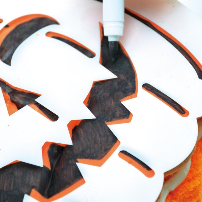 Feutre alimentaire noir - biscuit ScrapCooking