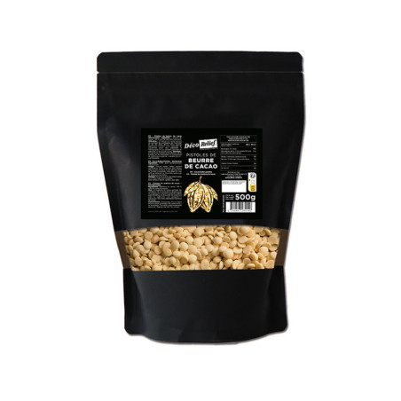 Beurre de Cacao en pistoles 100% pur - 500g | ScrapCooking®