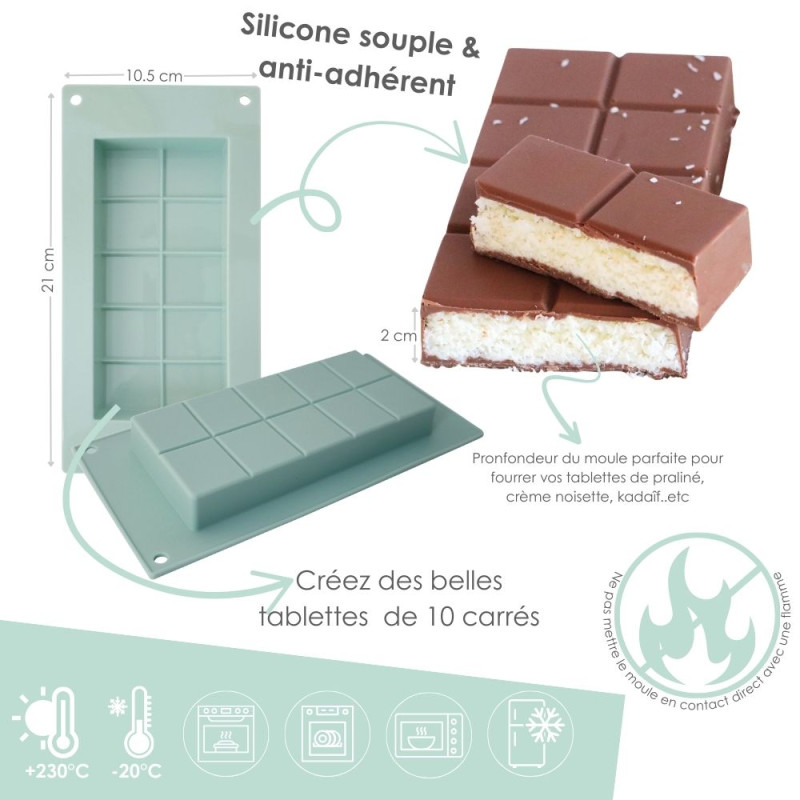 Silicone chocolate bar mold | ScrapCooking®