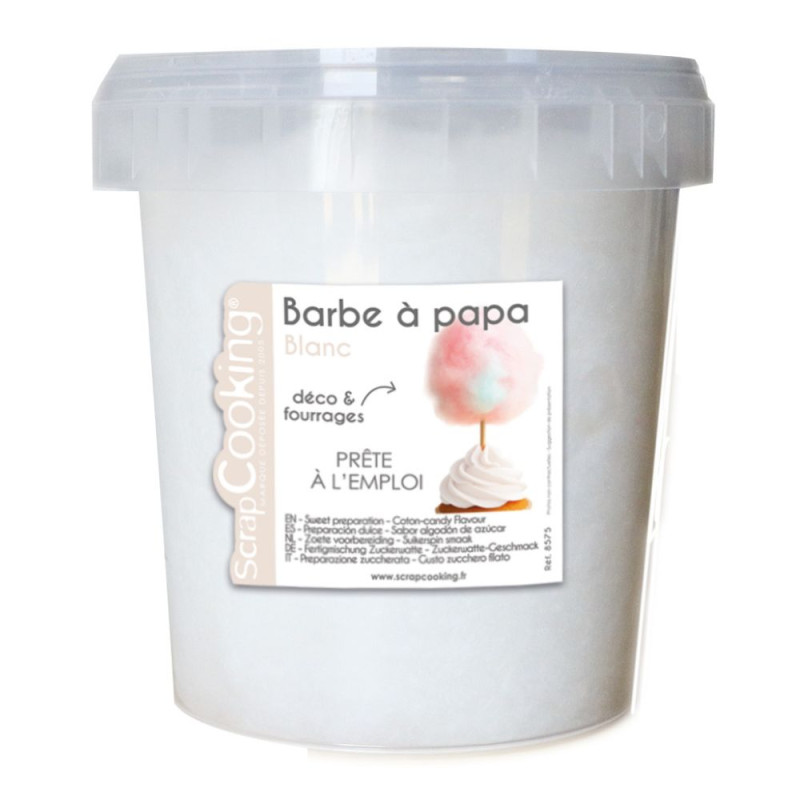 White candy floss tub | ScrapCooking®